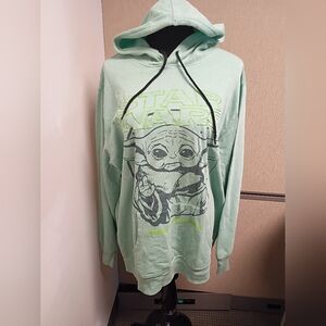 Star Wars Yoda Hooded Sweatshirt Size XL